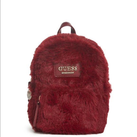 New GUESS Evan Faux-Fur Mini Crossbody - Picture 1 of 4